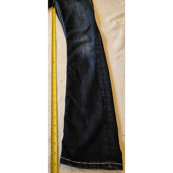 Silver Jeans Berkley Straight Women's Size 26/32 Blue Stretch - Picture 13 of 14